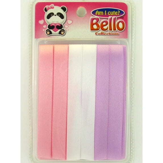 Dsk Bello Children's Assorted Color Hair Ribbons - 6 Pcs.