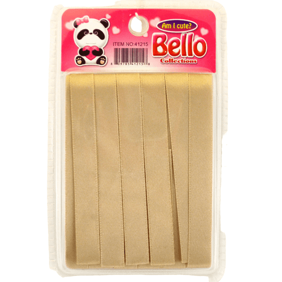 DSK Bello Girls Beige Hair Ribbons 6 Count