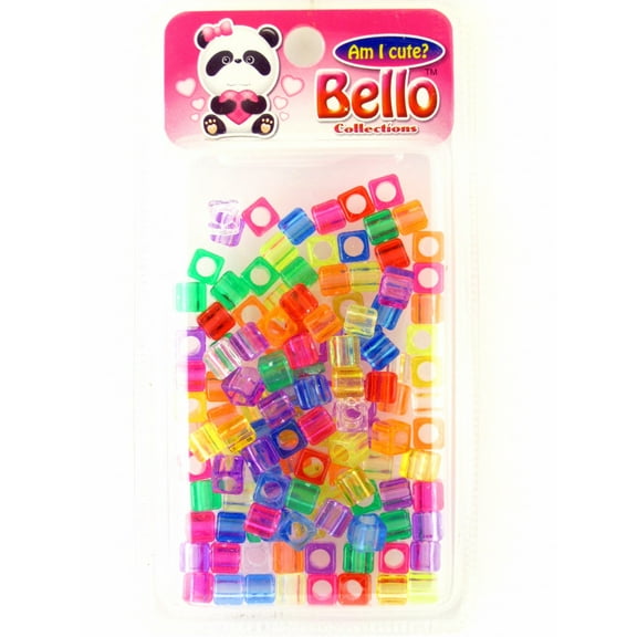 Dsk Bello Girls Cube Shaped Assorted Color Braiding Beads
