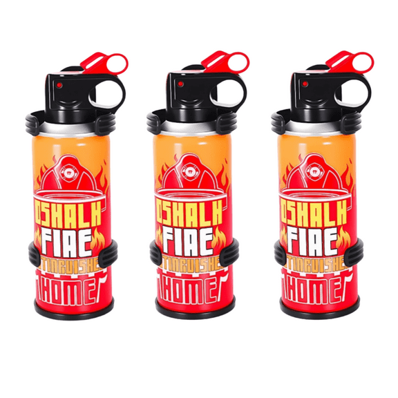 Dskalh Portable water-based fire Extinguisher -3Pack Fire protection supplies for vehicle warehouses - Small bottle size, space-saving