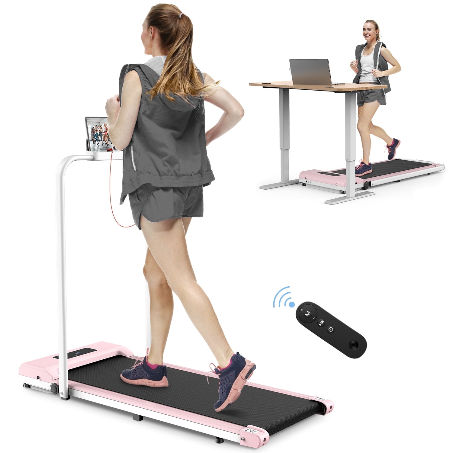 Dskeuzeew Walking Pad Under Desk Treadmill,Portable Folding Treadmills