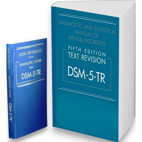 Dsm 5-tr Diagnostic and statistical mental disorders Dsm5tr + desk Reference combo pack with Index tabs