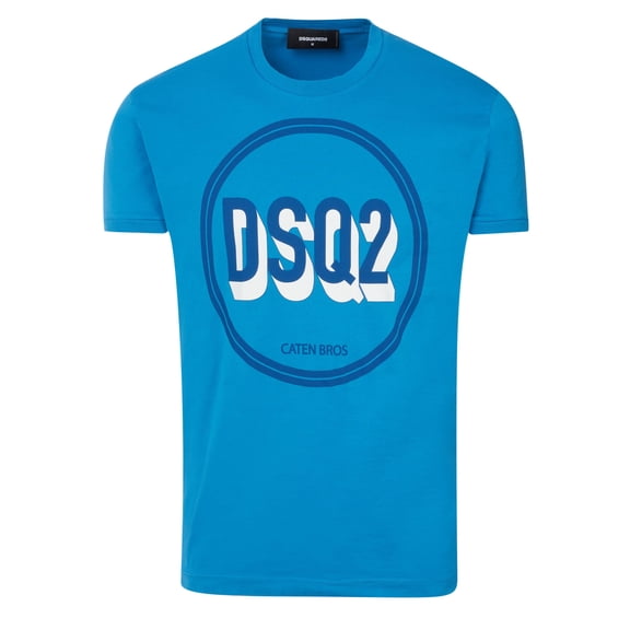 Dsquared² Blue Cotton T-Shirt & Top