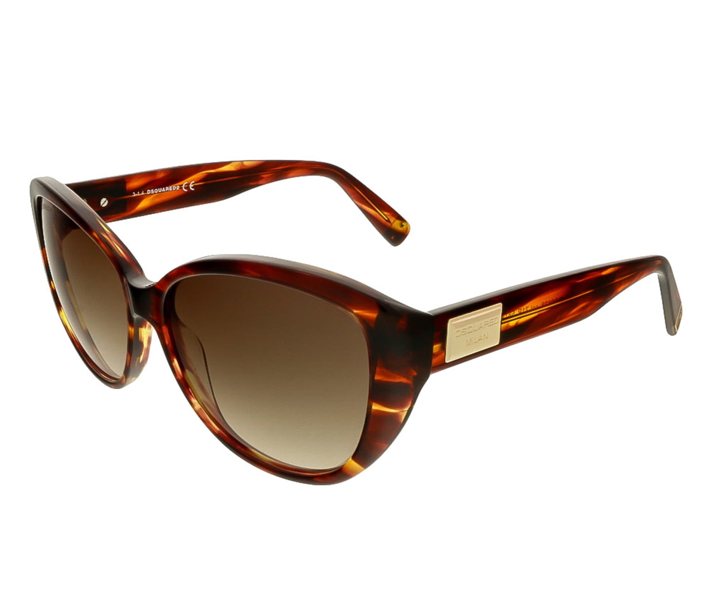Dsquared DQ0128/S 71P Havana Cat Eye Sunglasses for womens 