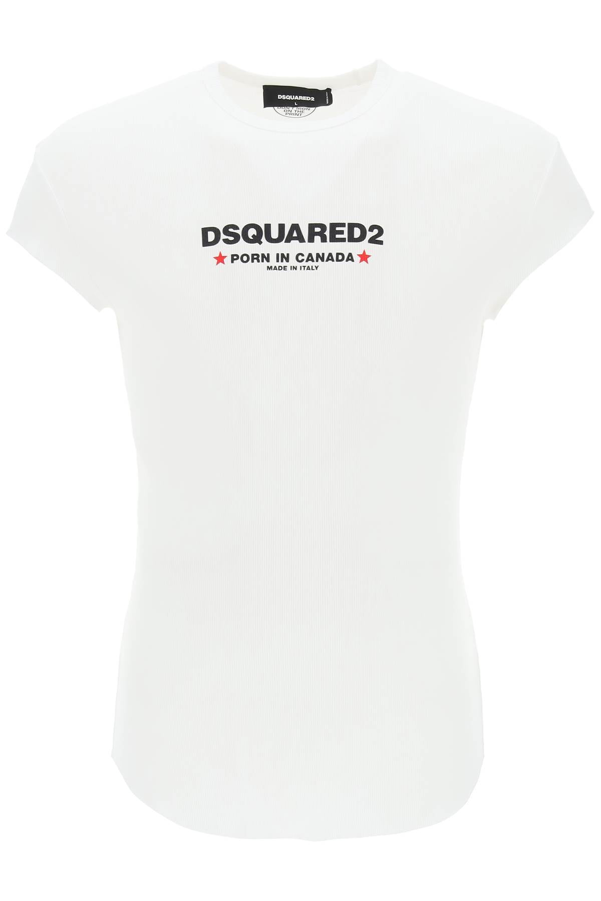 Dsquared2 graphic-print cotton shirt - White