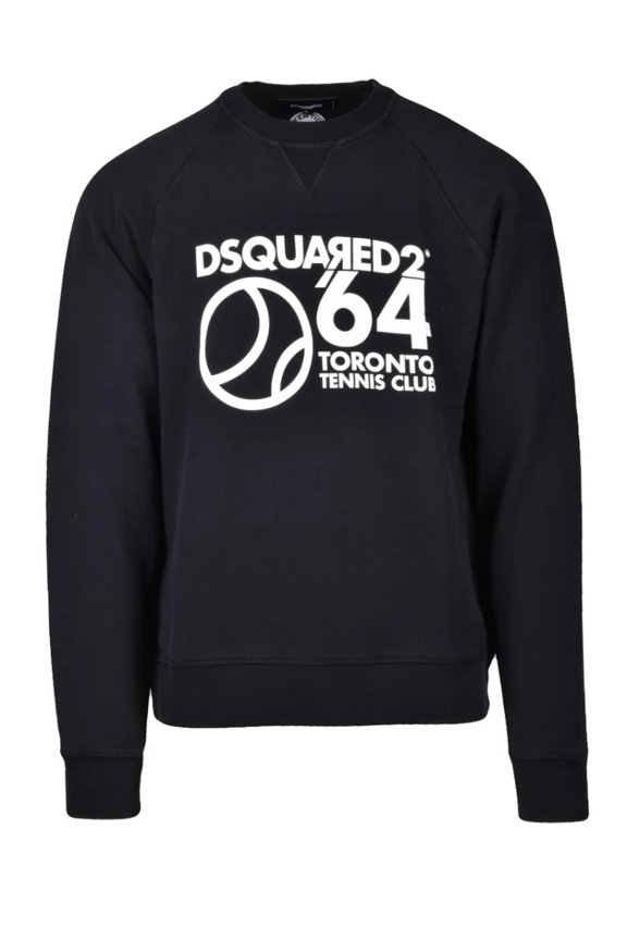 Cotton Crew Neck Sweatshirt - Black (Men's)