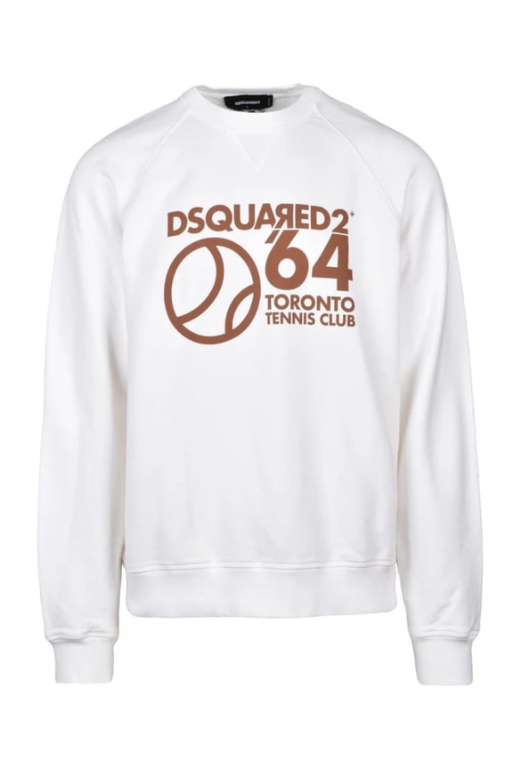 Cotton Crew Neck Sweatshirt - White (Men's)