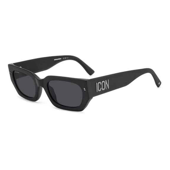 Dsquared2 - ICON 0017/S, Squared acetate women MATTE BLACK/GREY
