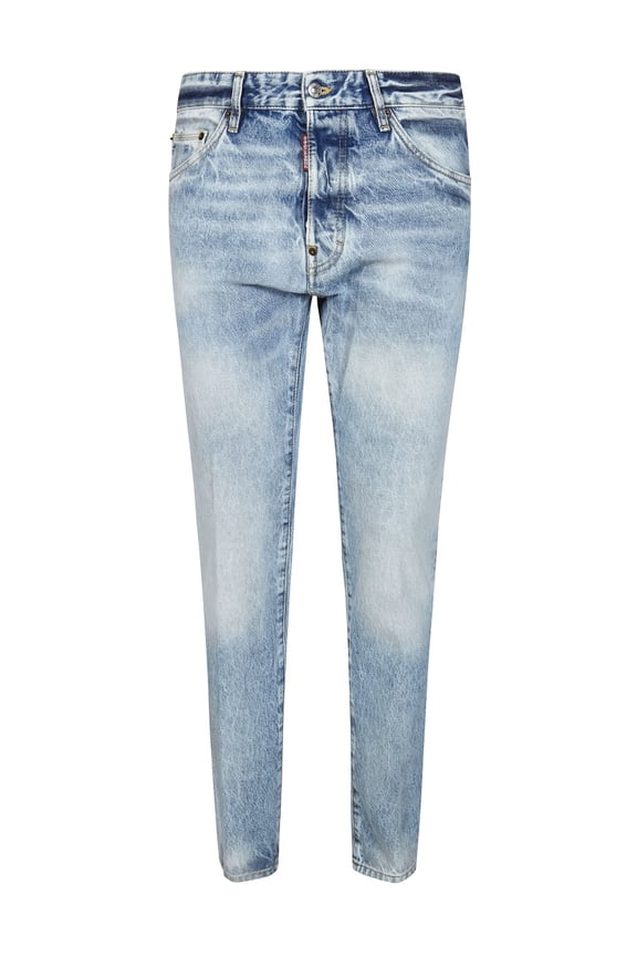 Light Blue Teddy Faded Distressed Jeans (Men's)