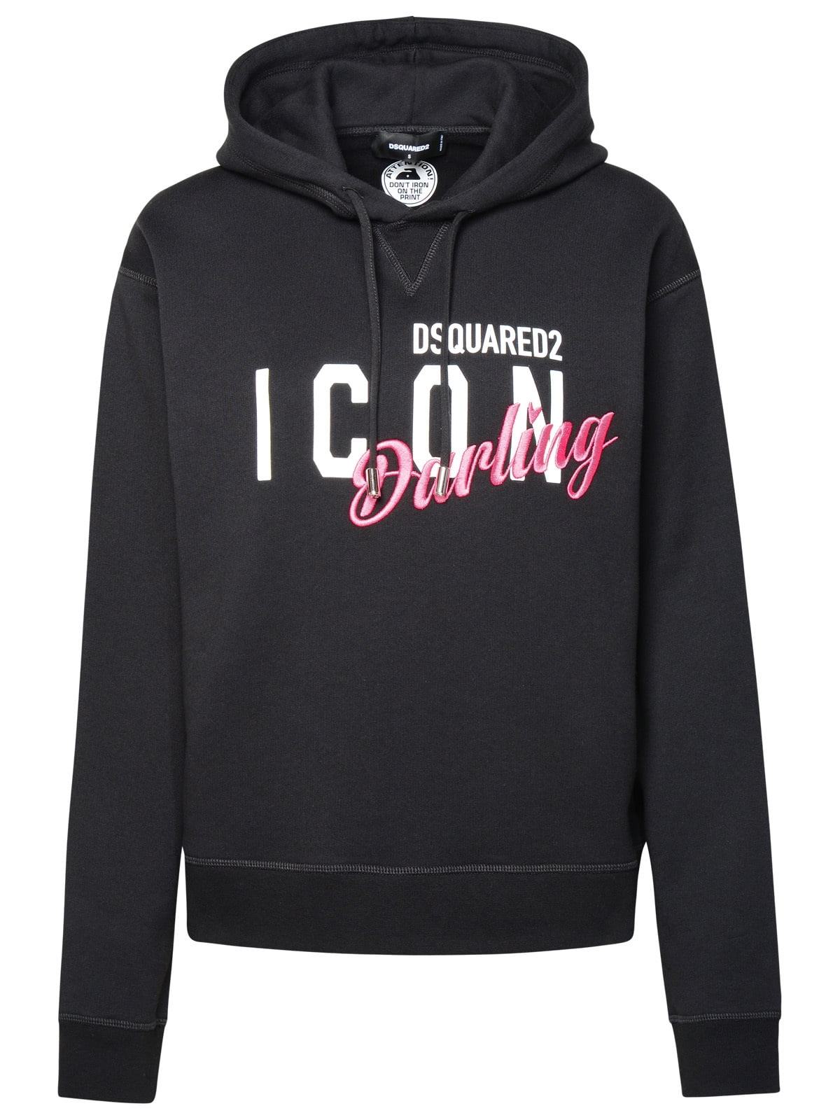 Dsquared2 Woman Black Cotton Hoodie - Walmart.com