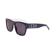 Dsquared2 ICON0004/S 00JUXT 55mm Square Sunglasses Unisex Blue/White