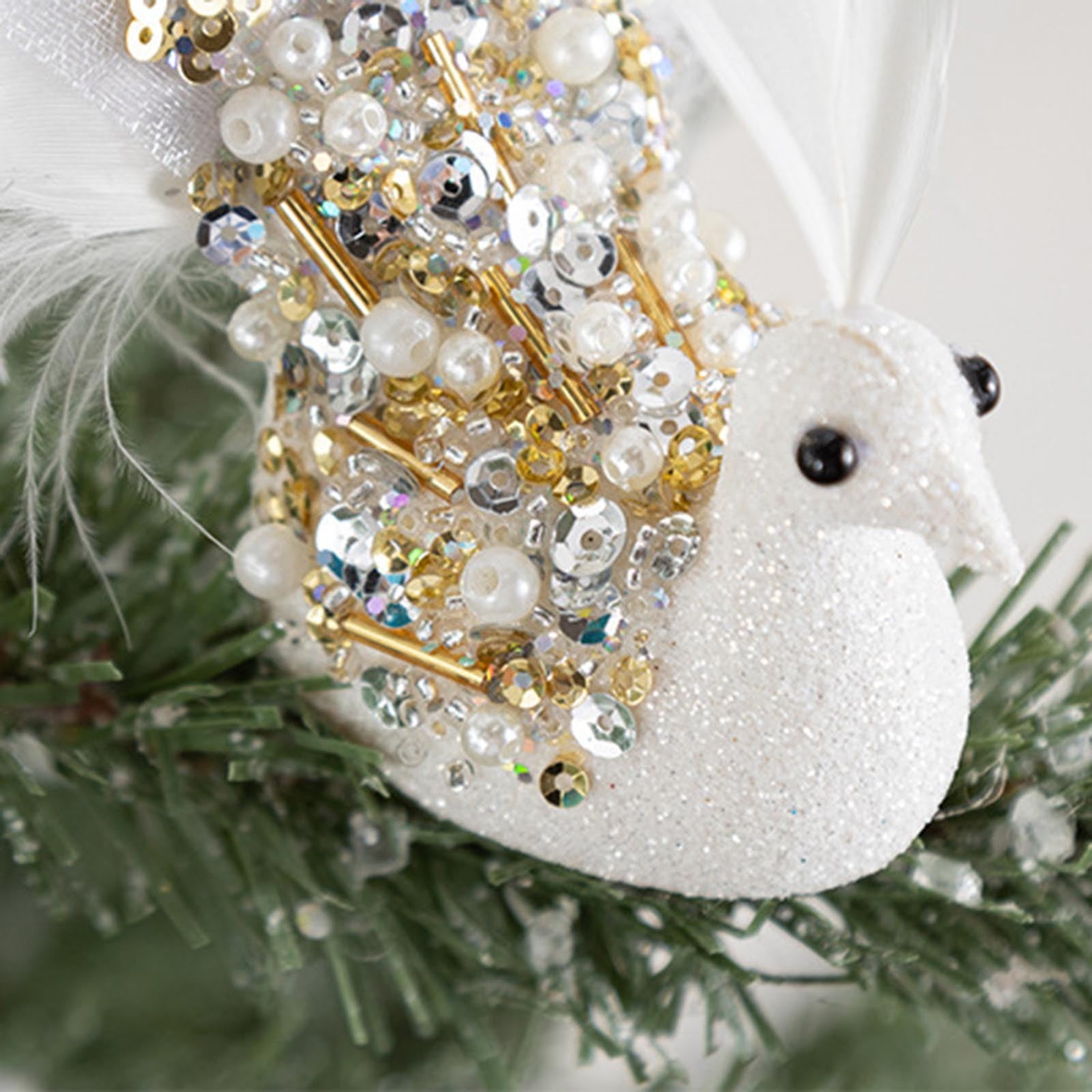 DssFDGR New Christmas Hanging Blue and Peacockk Christmas Tree