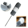 thumbnail image 1 of Dsseng 100 Inch Extendable Cobweb Duster, Scratch-Resistant Cover, Stainless Steel Pole, Detachable Bendable Head, Washable, 1 of 7