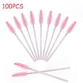 thumbnail image 1 of Dsseng 100 Pcs Crystal Mascara Wands Disposable Eyelash Eyebrow Spoolie Brush for Makeup Eyelash Extensions (Pink), 1 of 6