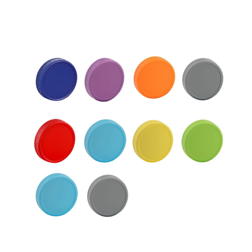 Dsseng 10Pcs 7/8.6cm Round Can Caps Lids Food Storage Container Covers