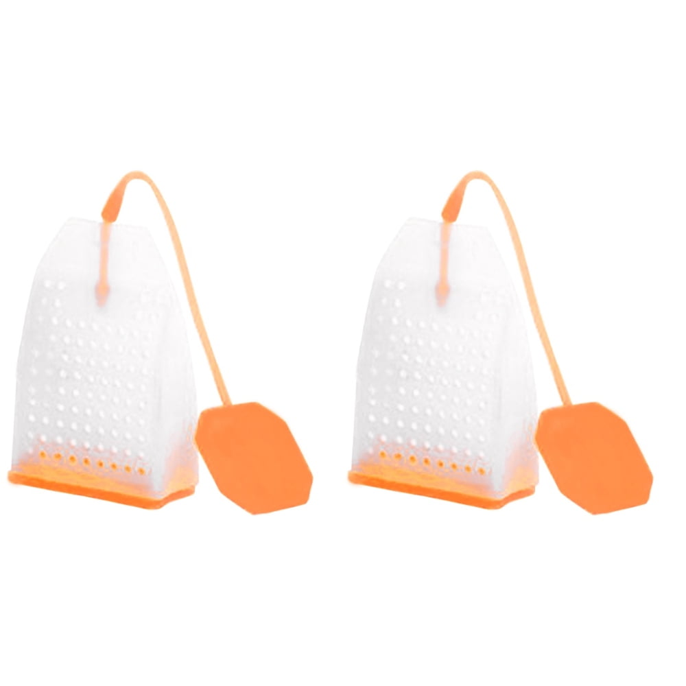 Dsseng 2 Pcs Reusable Silicone Tea Bags with Long Rope, Premium Loose ...