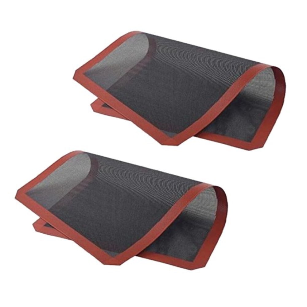Dsseng 2 Pcs Silicone Bread Baking Mat Non Stick Oven Liner Perforated Steaming Mesh For Half Sheet Size Cooking Sheet