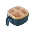 thumbnail image 1 of Dsseng 4 Compartments Seasoning Box With Lid, Seasoning Container 4 Grid Safe Plastic Large Capacity Nordic Style Spice Box for Kitchen, 1 of 5