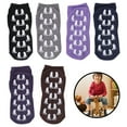 thumbnail image 1 of Dsseng 6 Pairs Socks Baby Non Slip Grip Ankle Cotton Socks with Grippers for Kids Boys Colorful(5-12Years), 1 of 6