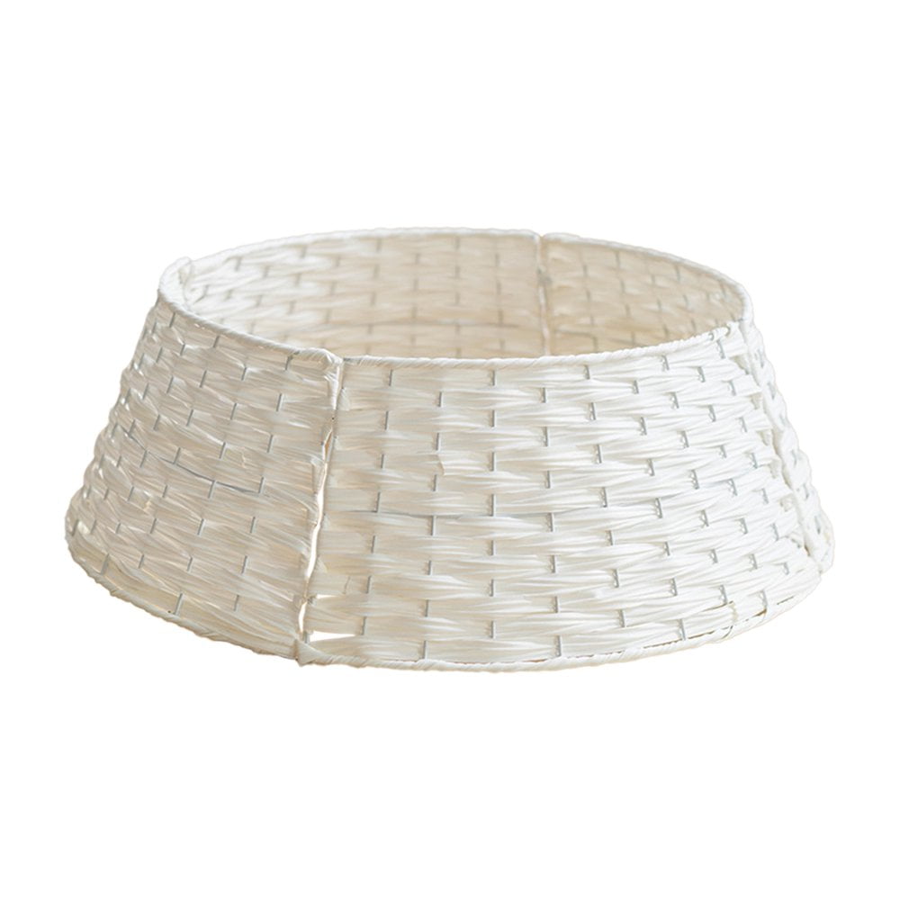 Dsseng Christmas Tree Basket Christmas Tree Collar Wicker for