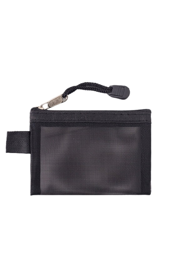 Clear mini Transparent nylon mesh zipper storage bag ID bank card credit card organizer pocket portable purse cute wallet keys earphone zipper pouch
