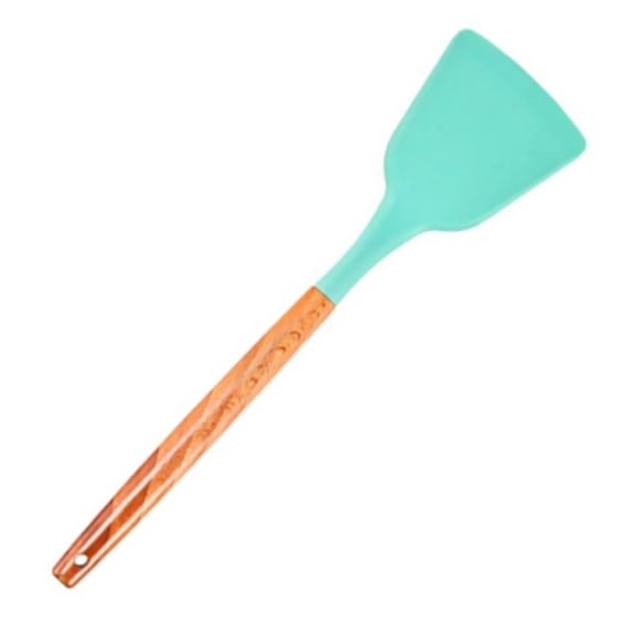 Dsseng Cooking Spatula,Cooking Spatula Strong Construction Heat Insulation Handle Silicone Heat-resistant Easy Flex Design Soup Spoon for Home