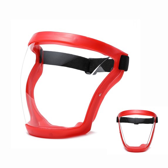 Dsseng Face Shields, PPE Full Plastic Faceshields Guard Anti Fog Reusable For Protection, HD Safety Protective Clear Mask Essential Protection for Adult