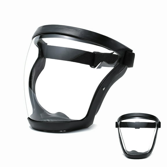 Dsseng Face Shields, PPE Full Plastic Faceshields Guard Anti Fog Reusable For Protection, HD Safety Protective Clear Mask Essential Protection for Adult