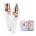 thumbnail image 1 of Dsseng Facial Hair Removal for Women, Rechargeable Eyebrow Trimmer and Painless Hair Removal 2 in 1 Electric Eyebrow Razor Epilator Built-in LED Light for Lips Nose Face Body Peach Fuzz, 1 of 8
