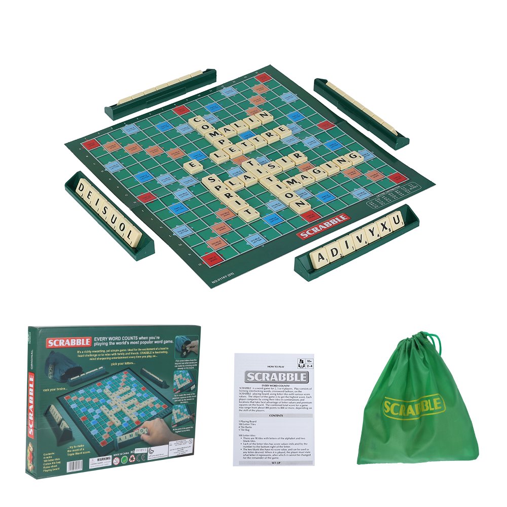 Dsseng Family Original Scrabble Board Game Kids Adults Educational Toys