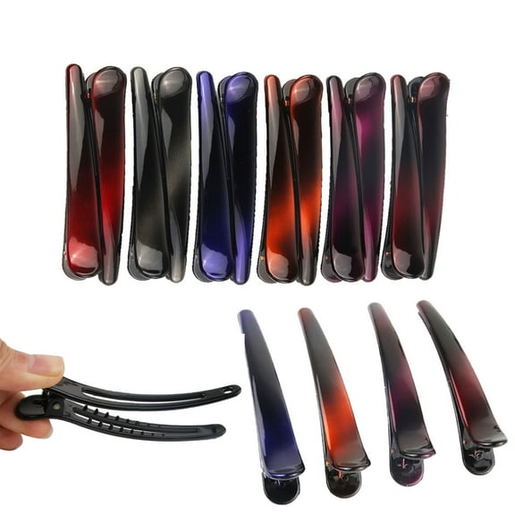 Dsseng Hair Clips | 12 Pcs Hair Clips for Styling and Sectioning Professional Hair Clips for Women - Salon Hair Clips and DIY Accessories - Durable, Anti-Slip-Home Hair Cutting Styling Accessories