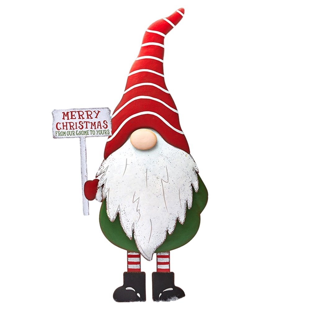 Dsseng Metal Gnome Garden Stake Decor Christmas Garden Gnomes