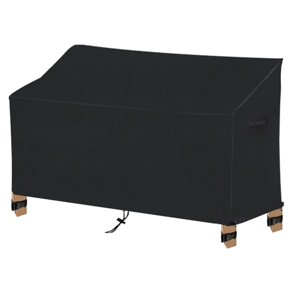 Dsseng Outdoor Loveseat Bench Cover with Side Tie Straps Garden Bench