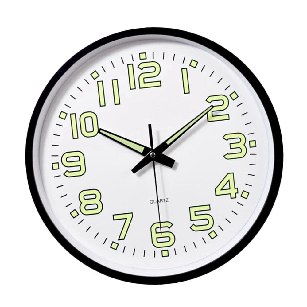 Dsseng Sharplace 12 Inch Wall Clock with Night Light Large Display Wall