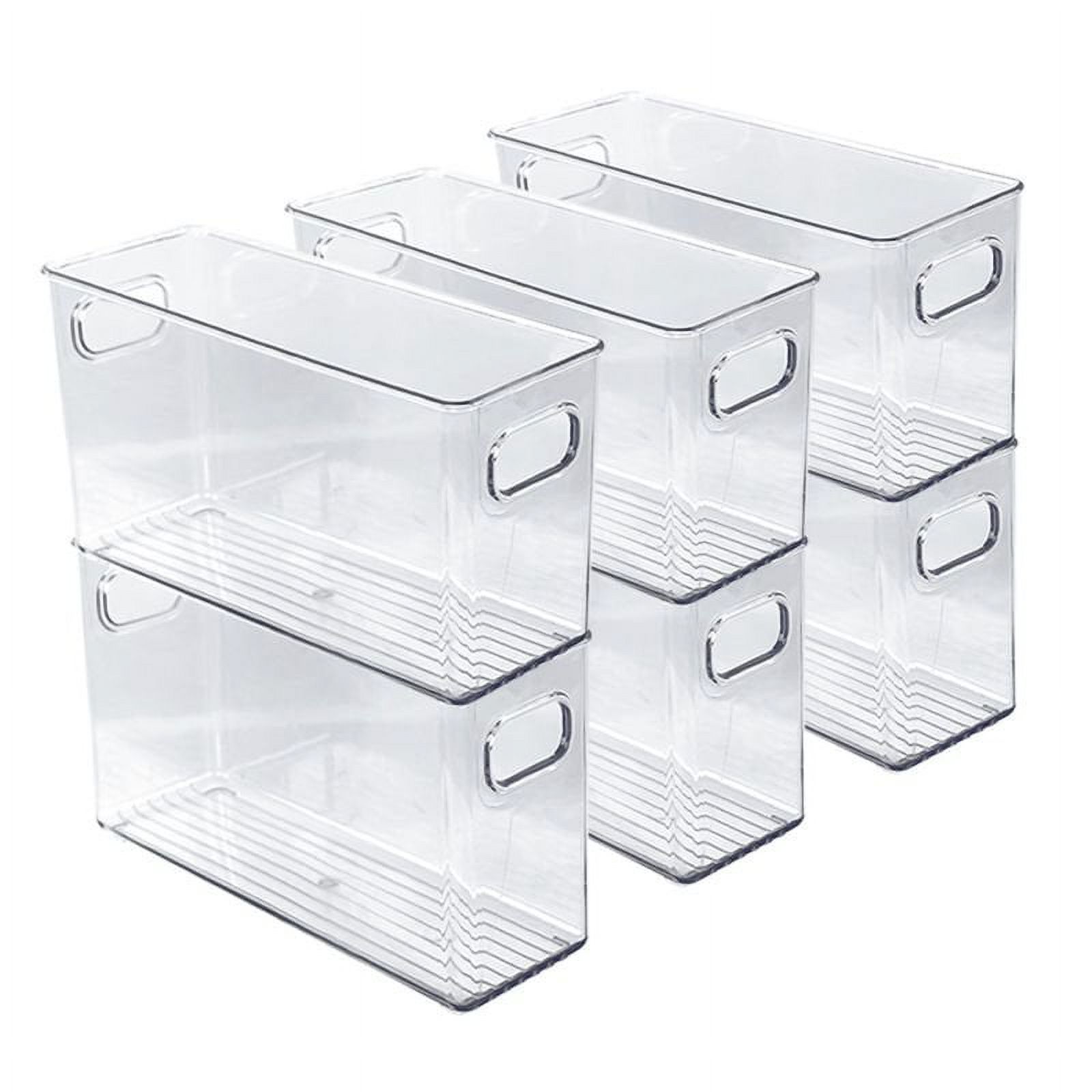 Dsseng Stackable Plastic Food Storage Bins Refrigerator Organizer