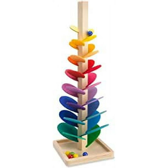 Dsseng Wooden Music Tree Toy for Kids, Ball Run Track Game for Toddlers, Tree Educational Montessori Toy Boy Girl Gifts