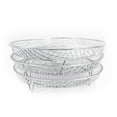 Dssna Three Layer Stainless Steel Grill Air Fryer Accessories Round