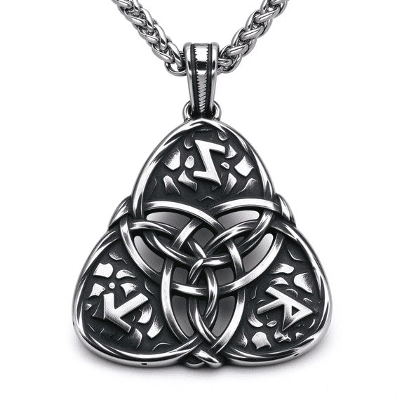 Dstek Nordic Viking Pirate Odin Rune Retro Pendant Necklace - Walmart.com