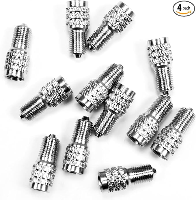 Dsycar 4 Pack Double Seal Valve Stem Caps,Valve Stem Extenders Double