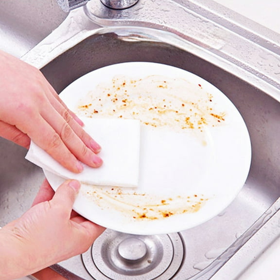 Dtchengua 10 pcs Coconut Shell Fiber Cleaning Cloths - Absorbent Non-Stick Thickened Kitchen & House Wipes, Durable Reusable Dish Towels with Peplum Designkitchen utensils set