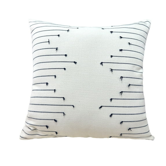 Dtchengua 18x18 Inches Geometric Three-dimensional Pillow Cover With Cotton And Linen Tassel Headboard Pillowcase Throw Pillows