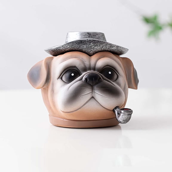 Dtchengua 2025 3D Printed Funny Cute Dog Shaped Car Ashtray - Durable and Heat-Resistant Ashtray, Suitable for Home, Office and Car
