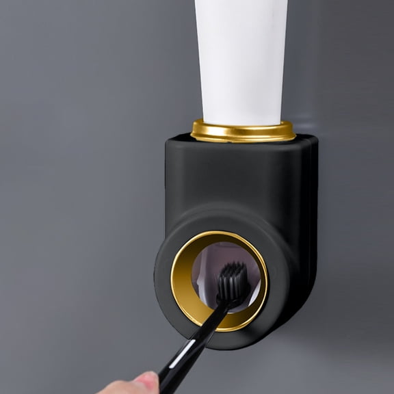Dtchengua Automatic Wall-Mounted Toothpaste Dispenser - Precision Dose Control, No-Drill Installation | Saves Counter Space, Fits All Brands | Rust-Proof ABS Bathroom Storage Cabinet
