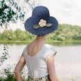 thumbnail image 1 of Dtchengua Beach Hat For Women In Spring And Summer ,Hand-woven Hat Hat For Women Sun-shading Flower Foldable Sun Hat UPF 50+ Home Improvement, 1 of 8