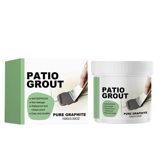 Dtchengua Dark Grey Tile Grout Repair Kit - Premixed Sanded Grout for Bathroom Shower Kitchen Floor,Dark Grey Collection, Water-Resistant Filler Tube (3.53oz / 100g)
