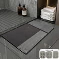 thumbnail image 1 of Dtchengua Diatomite Bath Mat - Super Absorbent & Fast Drying Floor Mat for Bathroom, Shower, Toilet, Sink Side, Keeps Floor Dry, Soft Touch Stone Bath Mat, 1 of 8