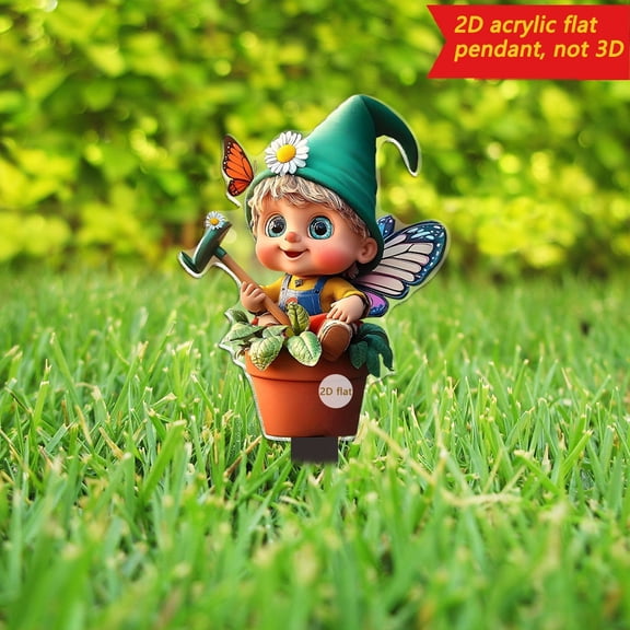 Dtchengua Garden Goddess Stake - Weather-Resistant 2D Flat Outdoor Art for Yard & Landscape Decor