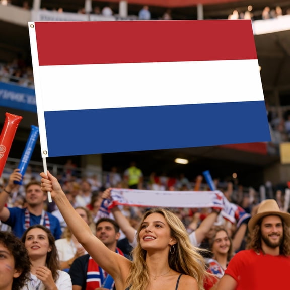 Dtchengua Giant Soccer Fan Flag 35x59 Inch - Ultimate Party Decor for Tailgate, Home & Bar, Large Team Spirit Banner for Game Day