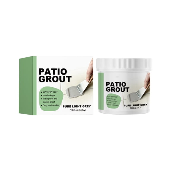 Gumesh Light Grey Tile Grout Repair Kit - Premixed Sanded Grout for Bathroom Shower Kitchen Floor,Light Grey Collection, Water-Resistant Filler Tube (3.53oz / 100g)