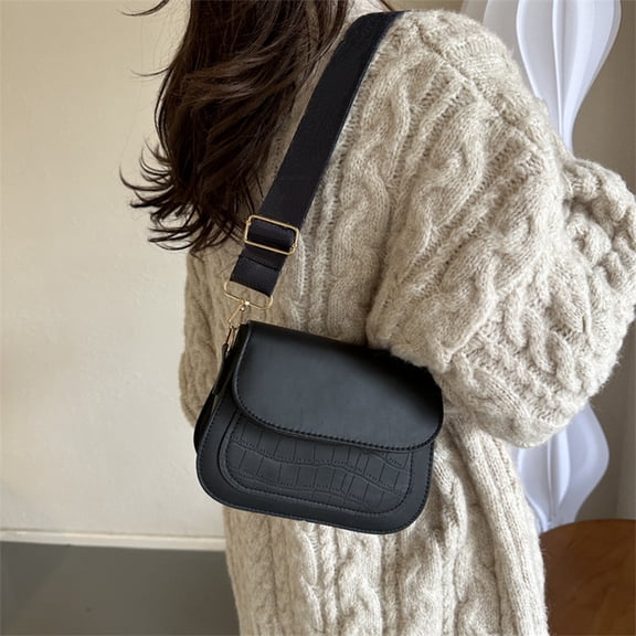 Dtchengua Luxury PU Leather Shoulder Bag for Women - Lightweight Anti-Theft Messenger Purse, Waterproof Office Handbag with Detachable Chain Strap